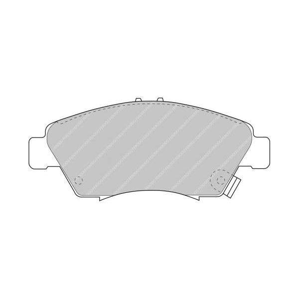 Plăcuțe de frână Ferodo DS2500 față pentru AUDI Coupe 2.0 08.92 - 12.96, etrier de frână AKEBONO - F-CP776H - FCP776H - 3661768069707