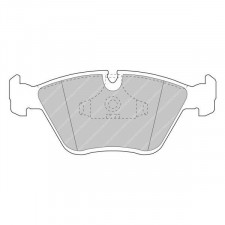 Plaquettes de frein Ferodo DS2500 avant pour BMW M3 3.0 3/C 24V M3 09.90 - 03.95 étrier ATE