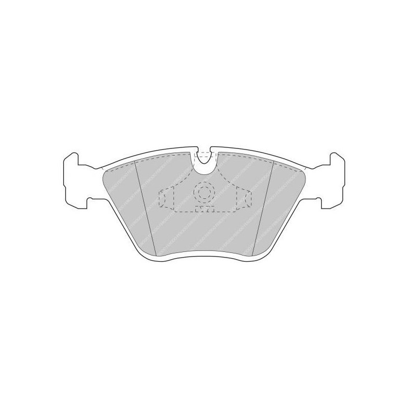 Ferodo DS3000 remblokken voor BMW M3 3.0 3/C 24V 09.90 - 03.95 remklauw ATE - F-CP779R - FCP779R - 3661768069745
