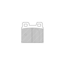 Ferodo DS3000 remblokken achter voor ALFA ROMEO 75 1.6 09.90 - 12.92 remklauw ATE - F-CP93R - FCP93R - 3661768070185
