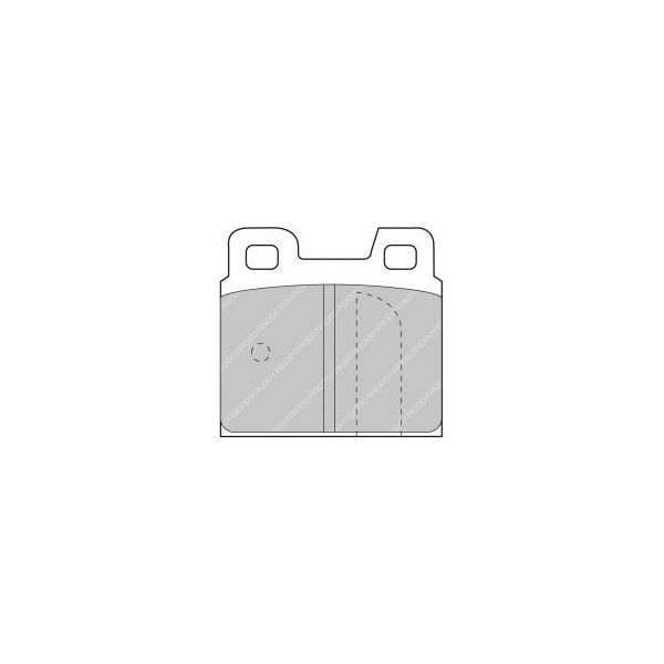 Ferodo DS3000 remblokken achter voor ALFA ROMEO 75 1.6 09.90 - 12.92 remklauw ATE - F-CP93R - FCP93R - 3661768070185