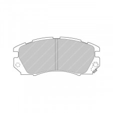 Ferodo DS 2500 brake pads front for SUBARU Impreza 2.0 GC8 (Turbo) 16V 01.94 - 08.98 caliper AKEBONO
