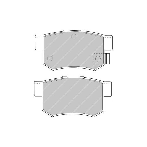 Plaquettes de Frein Ferodo DS2500 Arrière Honda S2000 - F-CP956H - FCP956H - 3661768070215