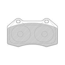 Ferodo DS Performance remblokken voor RENAULT Clio 2.0 i RS 02.06 - remklauw BREMBO - F-DS1667 - FDS1667 - 3661768292082