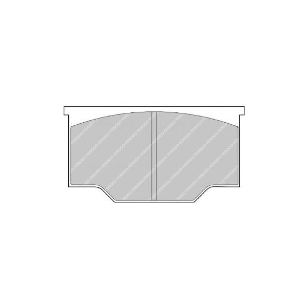 Plăcuțe de frână Ferodo DS3000, etrier Lucas - F-RP101R - FRP101R - 3661768070307