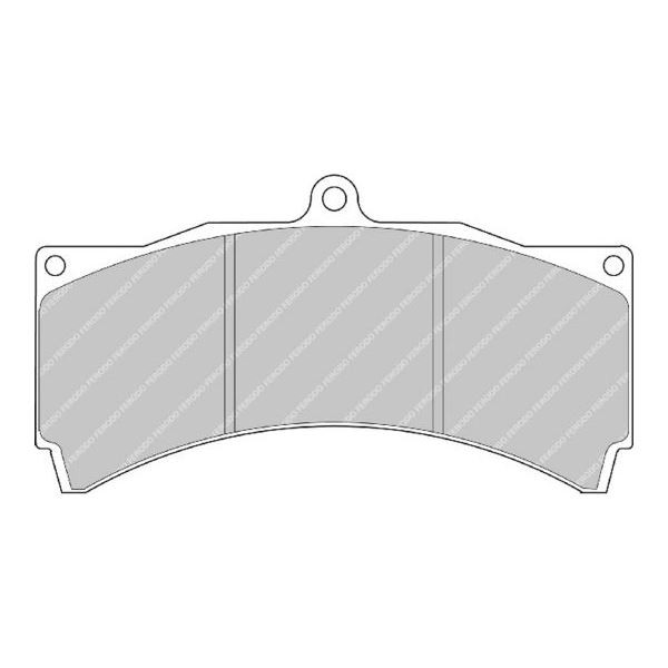 Plăcuțe de frână Ferodo DS2500, etrier CP5555 cu 6 pistoane - F-RP3054H - FRP3054H - 3661768070703