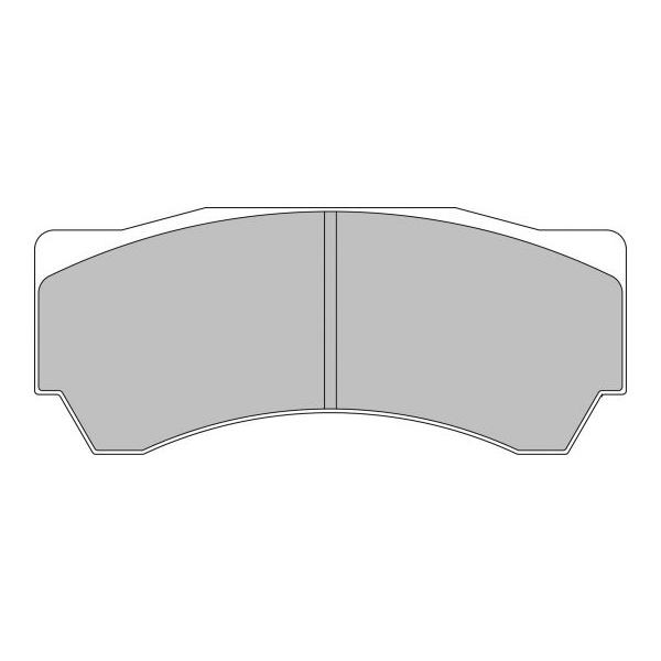 Ferodo DS3000 remblokken voor MITSUBISHI Lancer 2.0 Evo VIII - Alcon FQ400 03.04 - remklauw ALCON - F-RP3081R - FRP3081R - 3661768320433