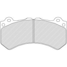 Ferodo DS2500 remblokken voor NISSAN Skyline GT-R (R35) 01.08 - remklauw BREMBO - F-RP3106H - FRP3106H - 3661768324431