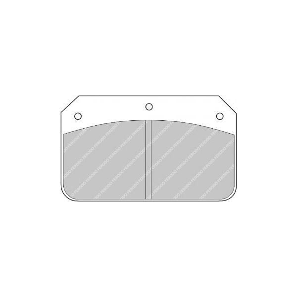 Plăcuțe de frână Ferodo DS3000 Wilwood Dynalite - F-RP502R - FRP502R - 3661768070895