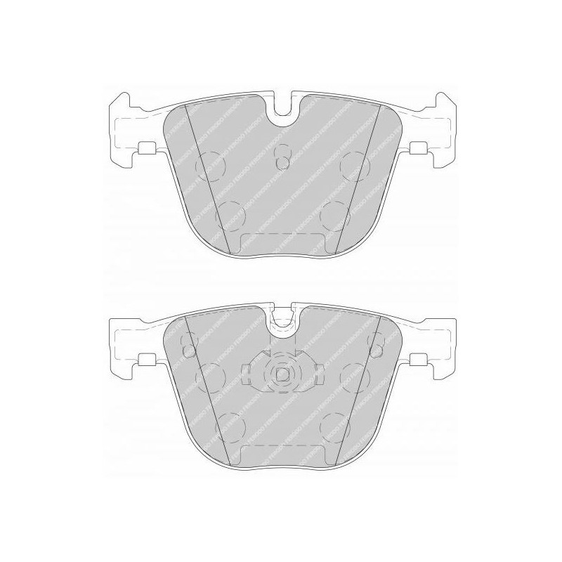 Ferodo DS2500 remblokken achter voor BMW 1 Reeks 3.0 M Coupé' std remklauw 04.11 - remklauw ATE - F-CP1672H - FCP1672H - 3661768323809