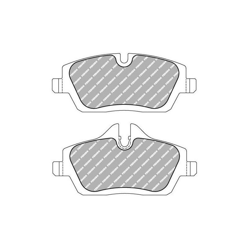 Ferodo DS2500 remblokken voor BMW 1 Serie 116 d 11.08 - 09.12 LUCAS/TRW remklauw - F-CP1747H - FCP1747H - 3661768306536