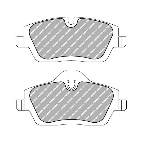 Plăcuțe de frână Ferodo DS2500 față pentru BMW Seria 1 116 d 11.08 - 09.12, etrier de frână LUCAS/TRW - F-CP1747H - FCP1747H - 3661768306536
