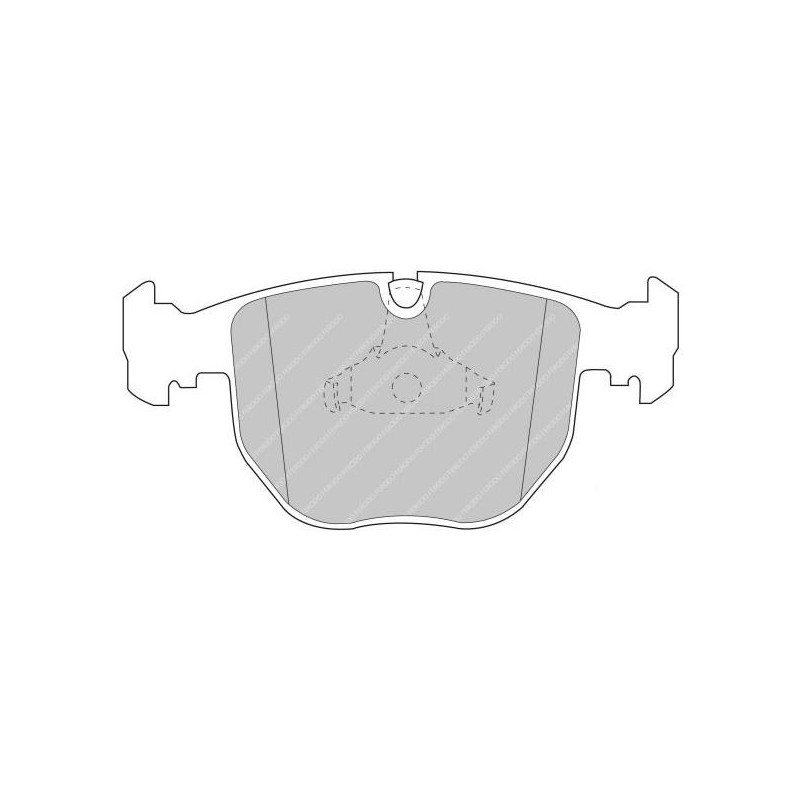 Ferodo DS2500 remblokken voor ALPINA B10 4.6 V8 12.96 - 10.98 remklauw ATE - F-CP997H - FCP997H - 3661768336298