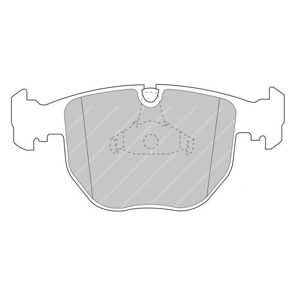 Pastiglie Freno Ferodo DS2500 Anteriore BMW E38 / E39 / M5 - F-CP997H - FCP997H - 3661768336298