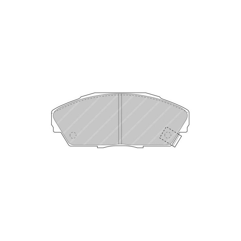 Ferodo DS2500 remblokken voor ACURA Integra 1.6-1.7-1.8 L 01.90 - 12.93 remklauw AKEBONO - F-CP748H - FCP748H - 3661768069615