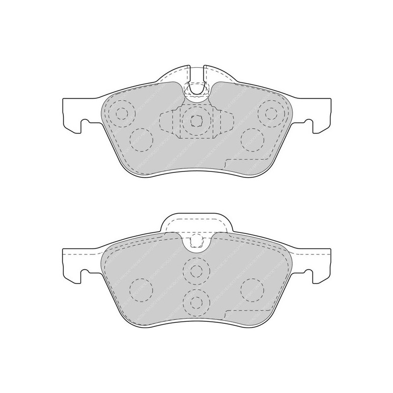 Ferodo DS3000 remblokken voor MINI MINI (R50) 1.4 One - ATE Remklauw voor 04.03 - 10.06 ATE - F-CP1499R - FCP1499R - 3661768444955