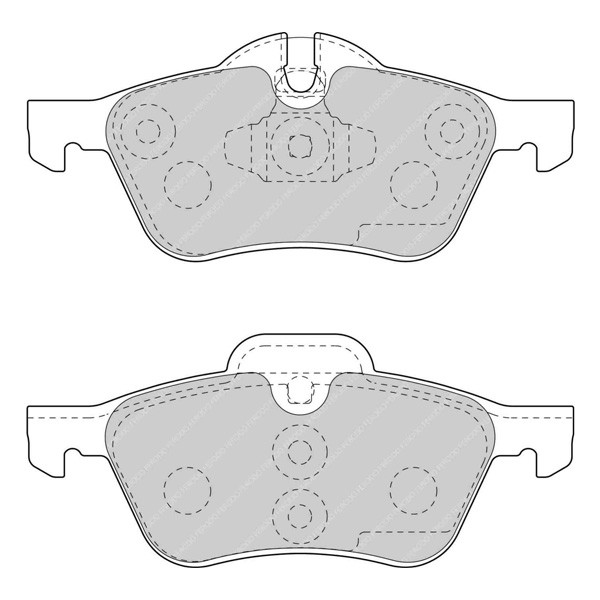 Ferodo DS3000 remblokken voor MINI MINI (R50) 1.4 One - ATE Remklauw voor 04.03 - 10.06 ATE - F-CP1499R - FCP1499R - 3661768444955