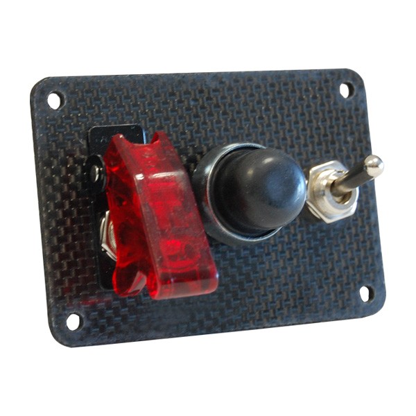 Start Pack  1 Accessories Genuine Carbon Plate Switches + Push Buttons - LU-SPA8B - 3661768289204
