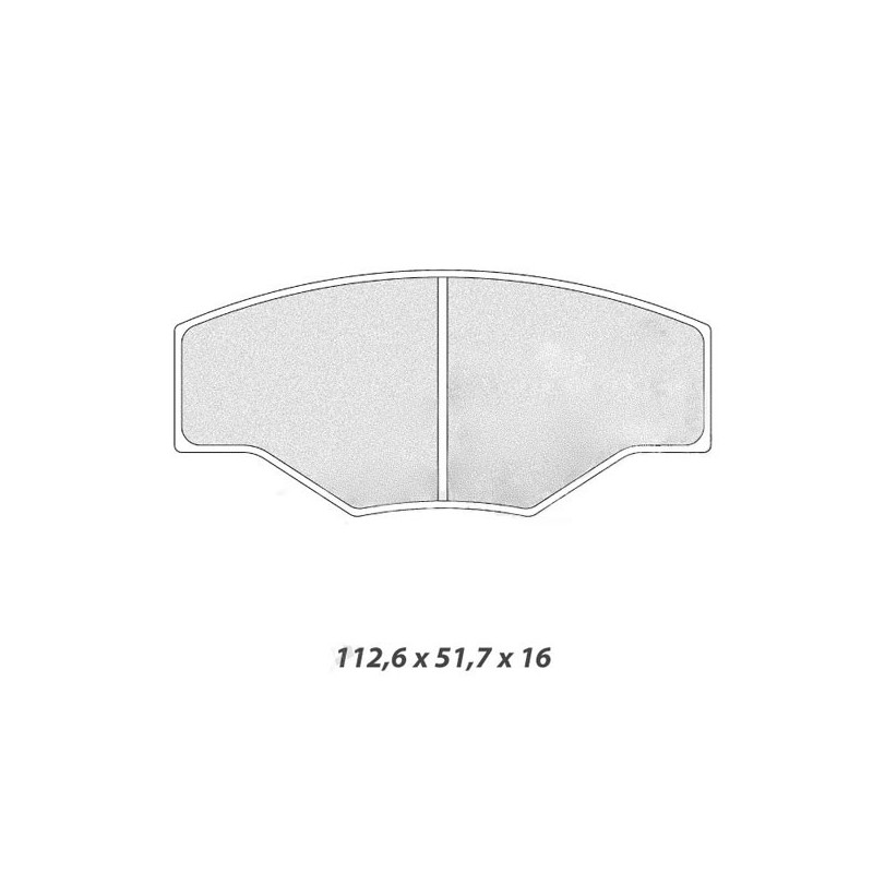 Remblokken CL Remmen RC8 Peugeot 106 Groep A - CL-5003W48T16RC8 - 5003W48T16RC8 - 3661768452738