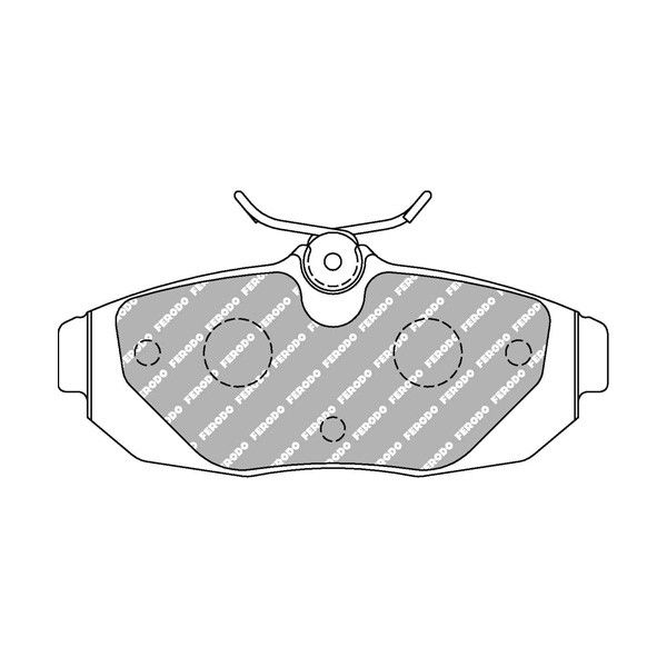 Plăcuțe de frână Ferodo DS2500 spate pentru FORD Mustang 4.0 V6 12.04 – etrier LUCAS/TRW - F-RP3130H - FRP3130H - 3661768454503
