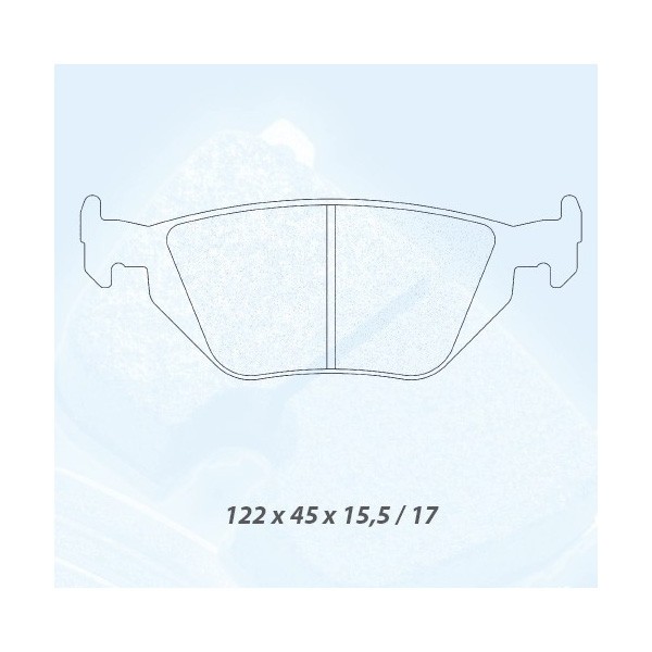 Plaquettes de Frein CL Brakes RC5+ arrière M3 E30 - CL-4032-RC5+ - 4032T15RC5 - 3661768461501