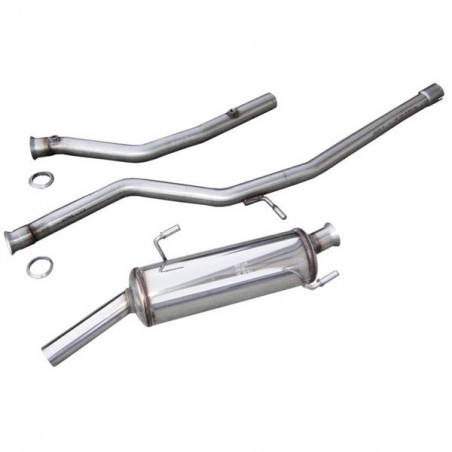 Ligne Groupe N INOXCAR Inox 54mm PEUGEOT 206 s16 double sonde
