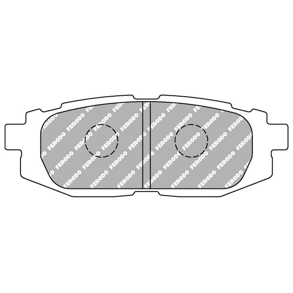 FERODO DS2500 Rear Brake Pads Subaru / Toyota - F-CP4187H - FCP4187H - 3661768464809