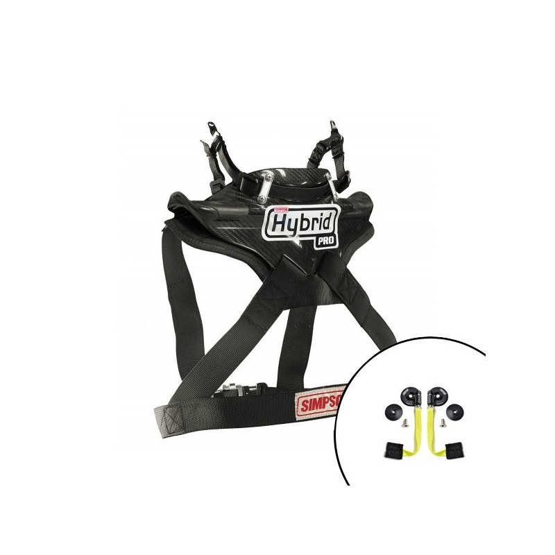 HYBRID systeem SIMPSON PRO SLIDE LITE Quick Release FIA Clips Hans - SI-HYBRID-PLQ.L - AF013LRG-QUICK