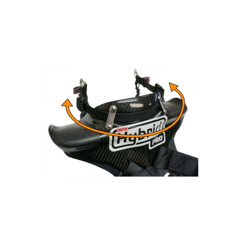 Système HYBRID SIMPSON PRO SLIDE LITE FIA Clips Hans - SI-HYBRID-PL.XS - AF013XSM