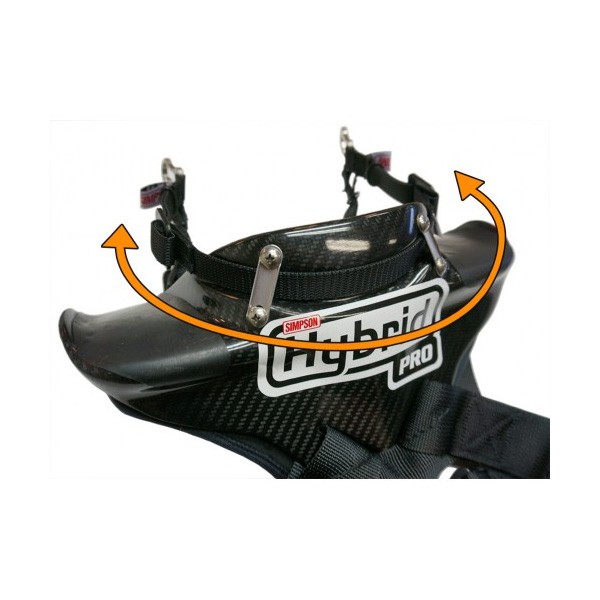 HYBRID systeem SIMPSON PRO SLIDE LITE FIA Clips Hans - SI-HYBRID-PL.M - AF013MED