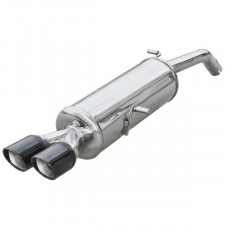 Inoxcar Stainless Steel Rear Exhaust Citroën DS3 1.6 16V Turbo 2x80mm X Race Black
