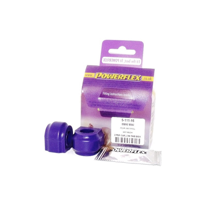 Silentblocuri POWERFLEX anti-ruliu 16 mm Mini 2 R55/56/57 (2 bucăți) - PF-R511116-2 - PFR5-111-16 - 3661768468159