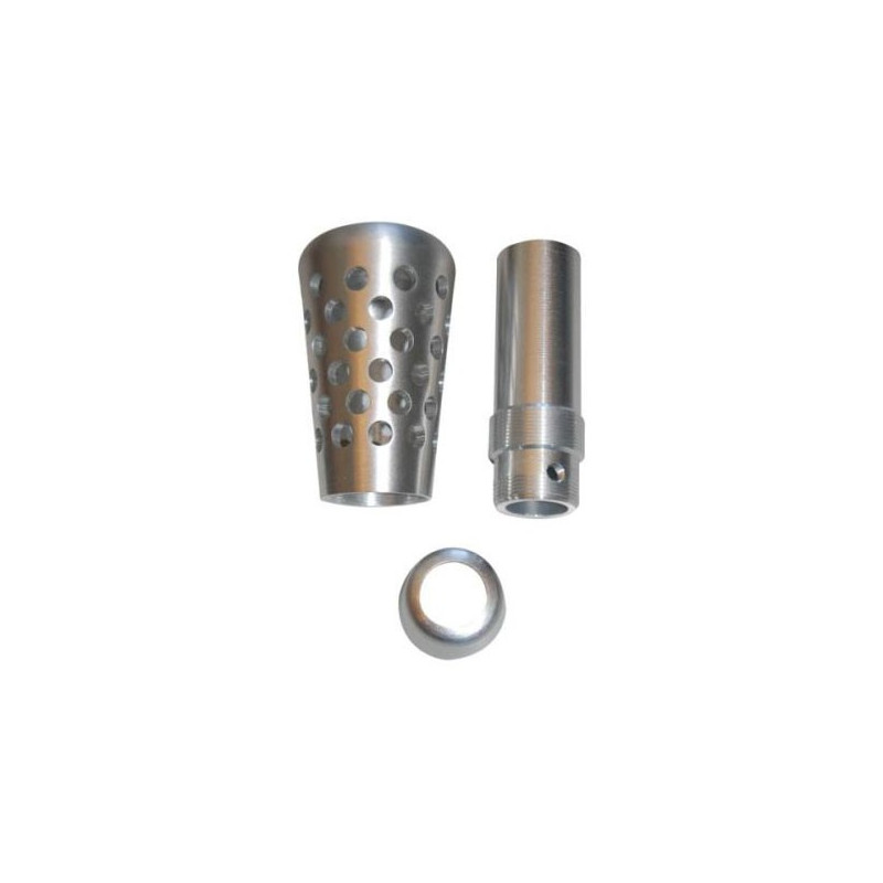 F2000 Zilver 90mm aluminium knop - Z-POM-F2000-A - 3661768336632