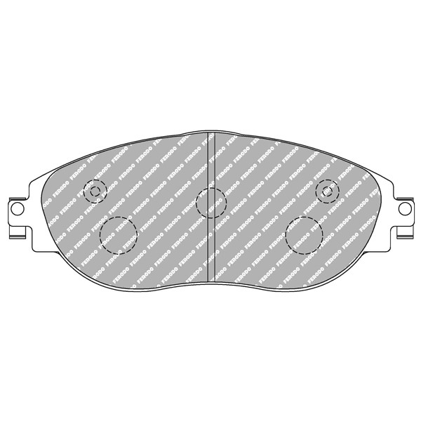 Ferodo DS2500 remblokken voor AUDI A3 S3 quattro 02.13 - LUCAS/TRW remklauw - F-CP4425H - FCP4425H - 3661768475126