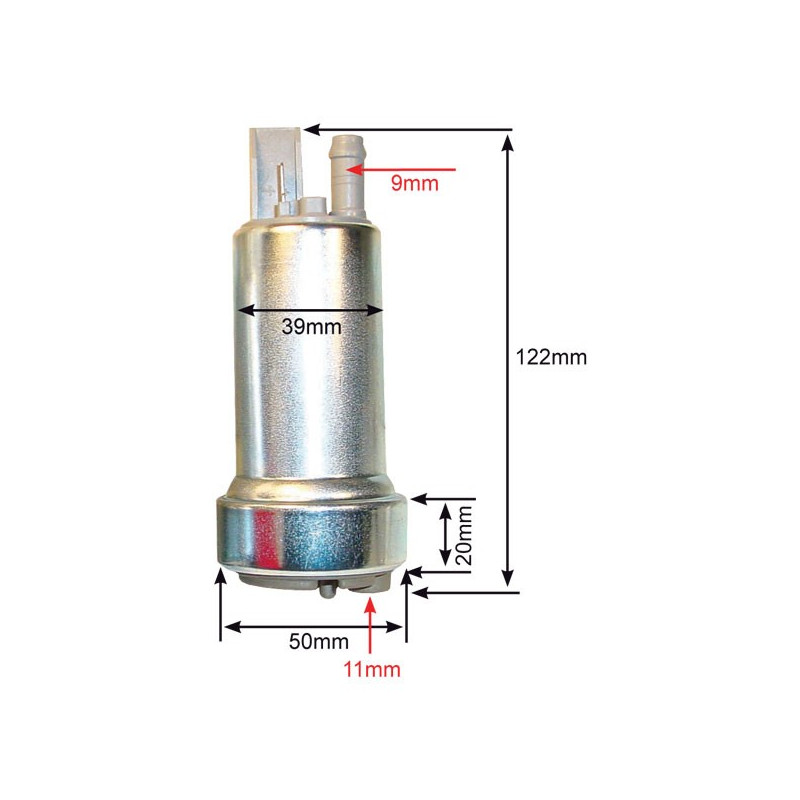 Dompelpomp WALBRO Alleen Mini 3b: 390L/h Maxi 7.5b: 510L/h - M-GST400 - GST400 - 3661768389188