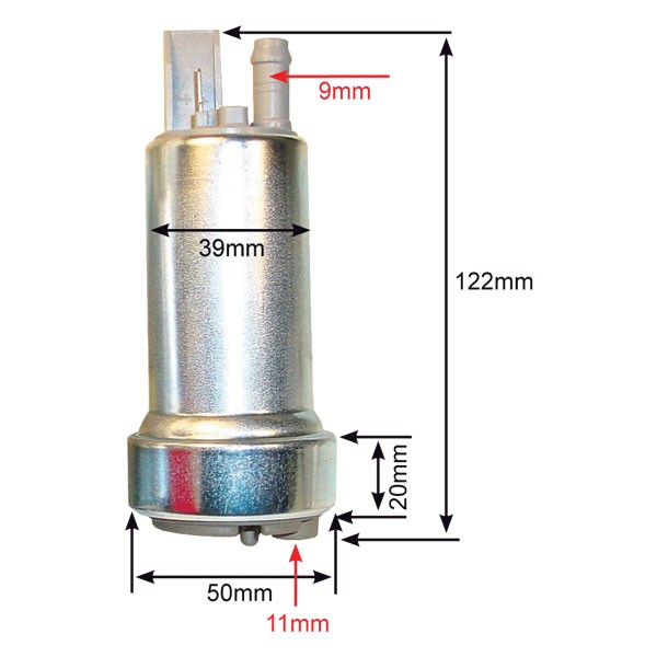 Pompă submersibilă WALBRO: Mini 3b: 390 l/h; Maxi 7,5b: 510 l/h - M-GST400 - GST400 - 3661768389188