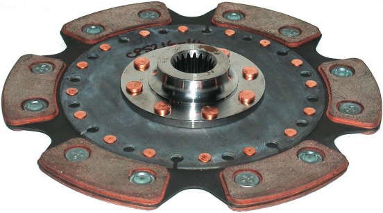 AP Racing gedempte gesinterde metalen koppelingsplaat 240mm 6 platen 1x23-7.44 - AP-CP4216-7 - CP4216-7 - 3661768078204