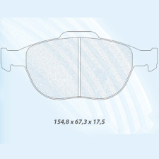 CL Remmen RC8 remblokken voor Ford Fiesta ST 150 - CL-4121-RC8 - 4121RC8 - 3661768446409