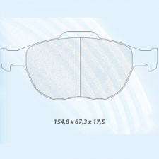Plaquettes de Frein CL Brakes RC8  avant Ford Fiesta ST 150