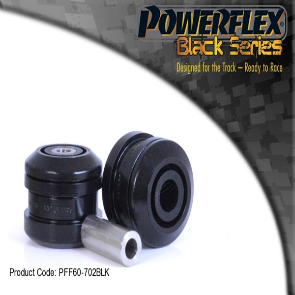Silentbloc Powerflex negru, reglabil, pentru brațul de suspensie față, Renault Mégane 3RS fabricat după 2008 (2 bucăți) - PF-F60702G-2N - PFF60-702GBLK - 5055676532749