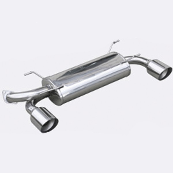Inoxcar Stainless Steel Rear Exhaust / Muffler Subaru BRZ 200ch Outlet 1x102mm - IC-SUBRZ01102R - SUBRZ.01.102R - 3661768428788