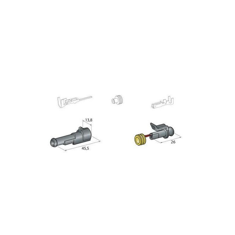 1 Pole Watertight Connector - FRL-B90531 - 3660343095315