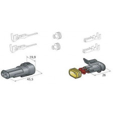 Connecteurs étanches 2 voies type Superseal