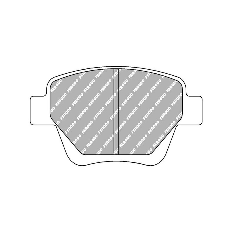Ferodo DS2500 remblokken achter voor AUDI A3 1.8 TFSI quattro 07.08 - 08.12 remklauw BOSCH - F-CP4316H - FCP4316H - 3661768488461