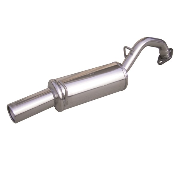 Inoxcar Stainless Rear Exhaust Toyota Yaris 1.8 TS After 2006 1x80mm - IC-TOYA0480 - TOYA.04.80 - 3661768259177