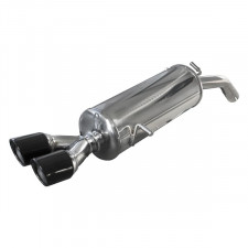 Terminal Echappement Inox Inoxcar Peugeot 208 200CV Après 2013 2x80X-Race Black
