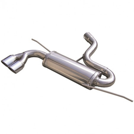 Terminal Echappement Inox Inoxcar Volkswagen Golf 5 FSi/GTi 2x80mm X-Race