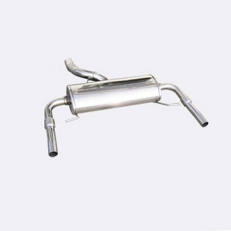 Inoxcar Stainless Rear Exhaust Renault Clio 3 RS After 2010 1x50mm Right and Left