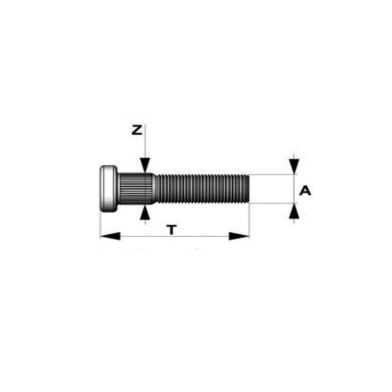 Șurub canelat GT2i Race & Safety PORSCHE 14x150 mm, lungime 60 mm - BR-CPGSP1 - 3661768387030