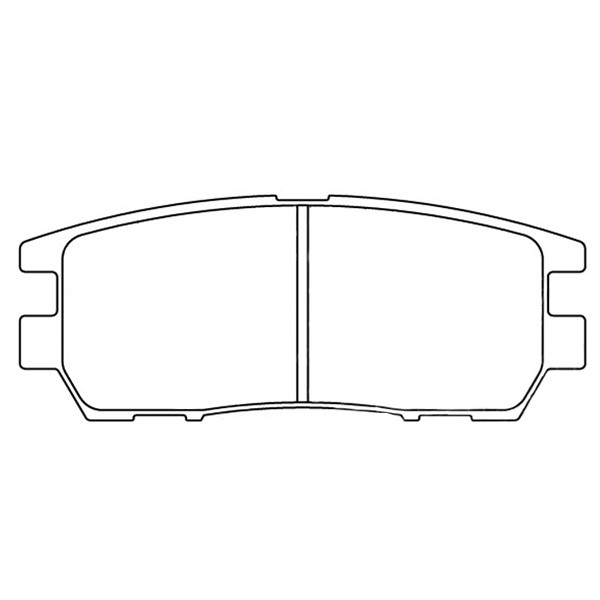CL Brakes RC6 Rear Brake Pads Mitsubishi Lancer Evo 6 Ground - CL-4052-RC6 - 4052RC6 - 3661768299487